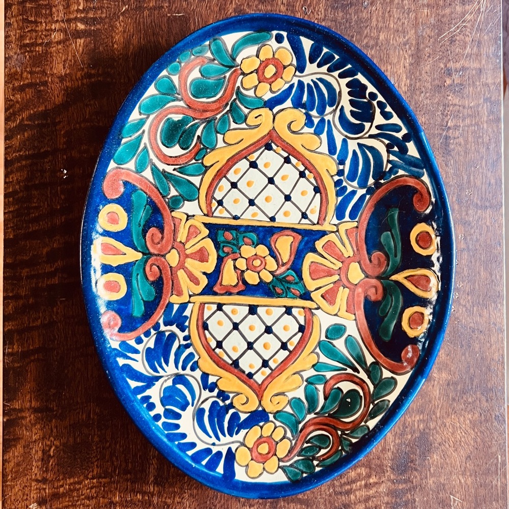Talavera Mexican Ceramic Platter